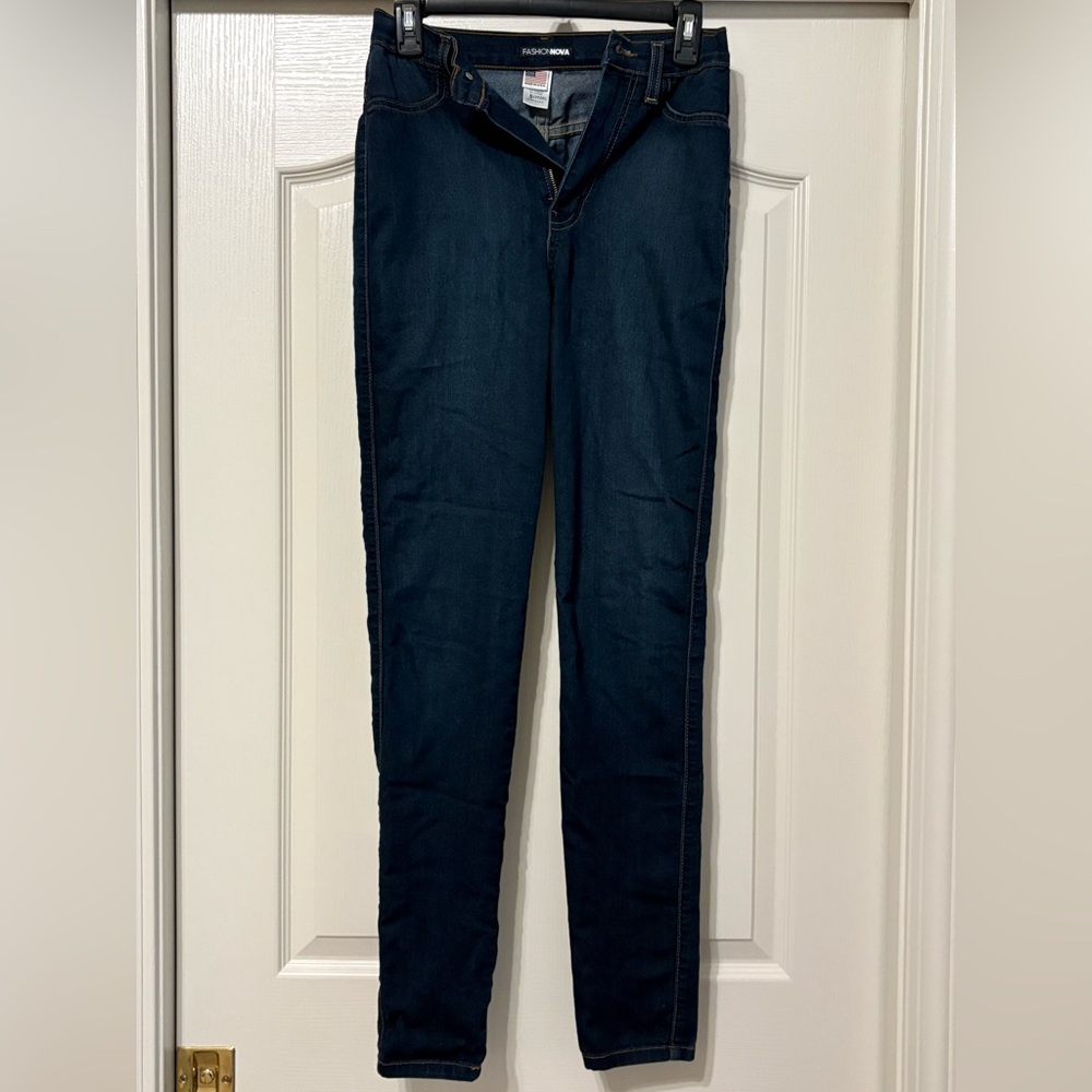 Fashion Nova Midnight Blue Skinny Jeans